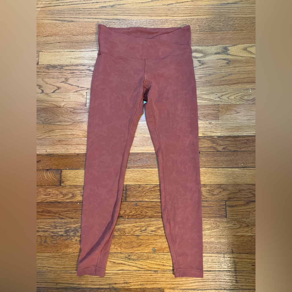 Lululemon Cross Waist Terracotta Legging 25"